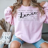 Dance Tyopgraphy DTF Print