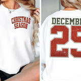 Christmas Season December 25 DTF Print