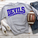Devils Football Arched DTF Print