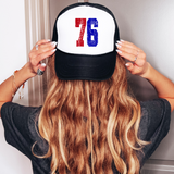 76 distressed DTF Print