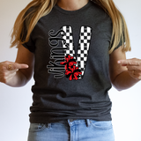 Vikings Checker Cheer DTF Print