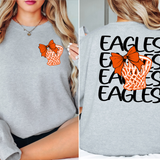 Eagles Basketball Net Bow DTF Print