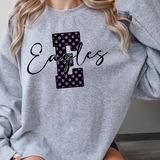 Faux Glitter Polkadot Eagles DTF Print