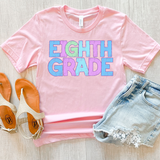 Back To School Middle-High School Pastel Bookworm DTF Print