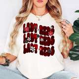 Lady Reds Electric Repeat DTF Print