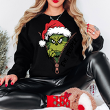 Ew People Grinch Zipper DTF Print