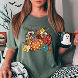 Fall Pumpkin Vignette DTF Print