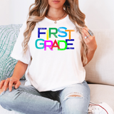 Back To School Elementary Funky Colors DTF Print