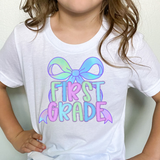 Back To School Elementary Watercolor Bow DTF Print