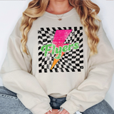 Flyers Checker Bolt Distressed DTF Print