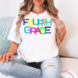 Back To School Elementary Funky Colors DTF Print