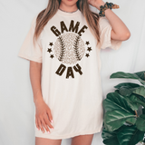 Game Day Leopard Baseball Distressed DTF Print