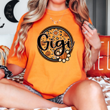 Gigi Pumpkin Circle DTF Print