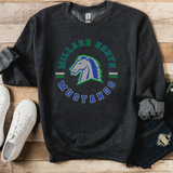 Millard North Mustangs Circle Team DTF Print