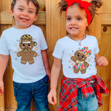Gingerbread Boy and Girl  DTF Print