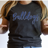 Bulldogs Glitter Effect DTF Print