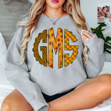 Custom Fall Monogram DTF Print