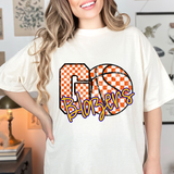 Blazers Go Basketball Checker DTF Print