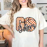 Gators Go Basketball Checker DTF Print