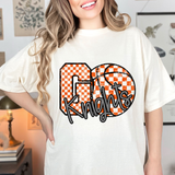Knights Go Basketball Checker DTF Print