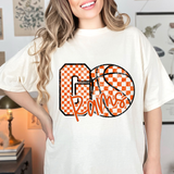 Rams Go Basketball Checker DTF Print