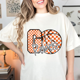 Rebels Go Basketball Checker DTF Print