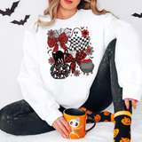 Gothic Halloween Collage Red Black DTF Print