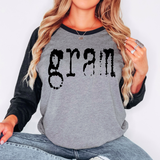 Gram Mystery Black DTF Print