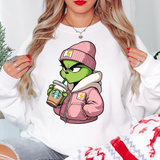 Grinch Girl DTF Print