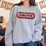 Grove Oval Retro DTF Print