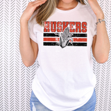 Grunge Huskers DTF Print