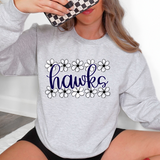 Hawks Daisy Row DTF Print
