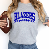 Blazers Football Arched DTF Print