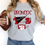 Broncos Football Retrocollage DTF Print