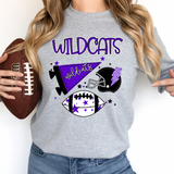 Wildcats Football Retrocollage DTF Print