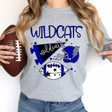 Wildcats Football Retrocollage DTF Print