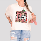 School Leopard Square DTF Print