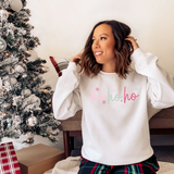 Ho Ho Ho Sparkle Snowflake DTF Print
