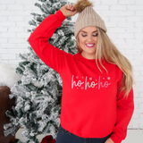 Ho Ho Ho Sparkle Snowflake DTF Print