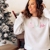 Ho Ho Ho Sparkle Snowflake DTF Print