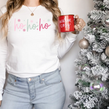Ho Ho Ho Sparkle Snowflake DTF Print