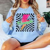 Hounds Checker Bolt Distressed DTF Print