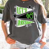 Hurricanes Lets Go Star Banner Trio DTF Print