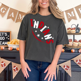 Indians Star Football DTF Print
