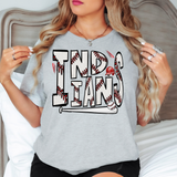 Indians Baseball Doodle DTF Print