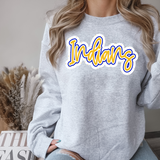 Indians Outline DTF Print