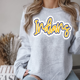 Indians Outline DTF Print