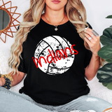 Disteressed Indians Volleyball DTF Print