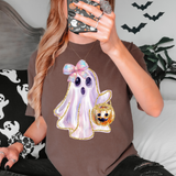 Irredecent Ghost With Basket DTF Print