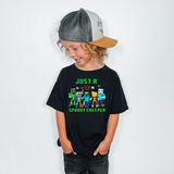 Just A Spooky Creeper Minecraft DTF Print